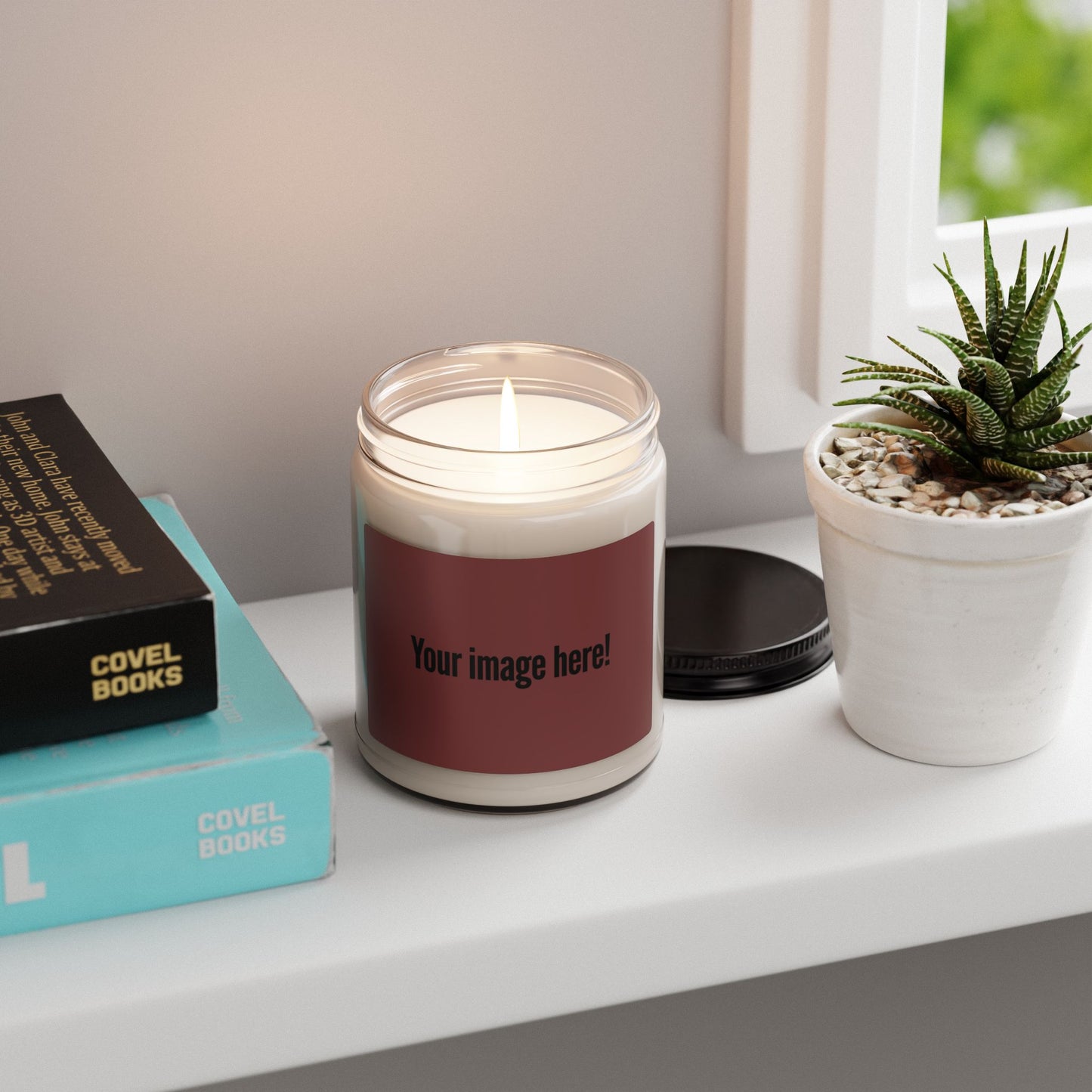 Scented Soy Candle 9oz — Custom Label Aromatherapy Jar