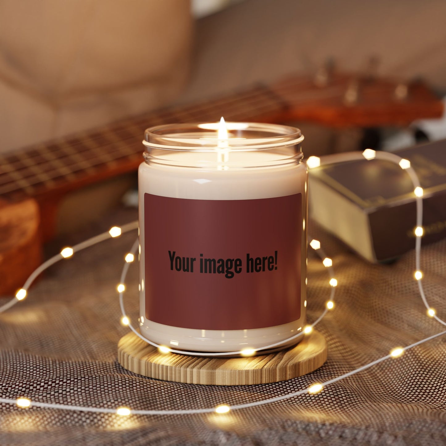 Scented Soy Candle 9oz — Custom Label Aromatherapy Jar